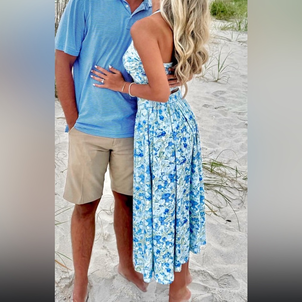2 piece floral dress